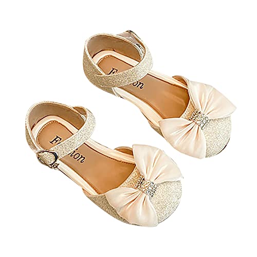 Girls Sandals Little Girl's Adorable Princess Party Girls Dress Bow Princess Shoes Girls Slipper Socks 9 Years