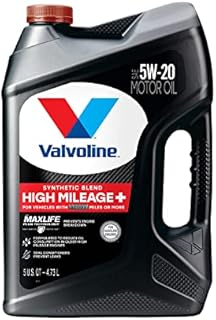 Valvoline High Mileage 150K with Maxlife Plus Technology 5W-20 Motor Oil 5 Quart