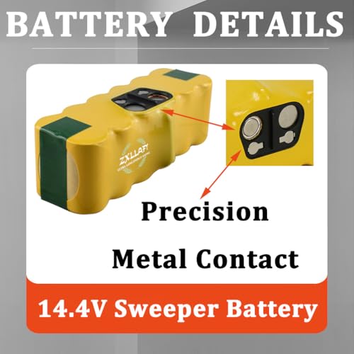 Batterie de remplacement pour balayeuses 14,4 V lithium haute durabilité