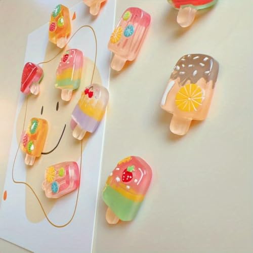 6 Imánes Decorativos de Helado para Refrigerador miniatura 3