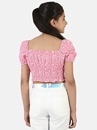 Image of Natilene Girl's Floral Regular Fit Top
