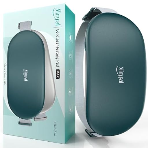 Slimpal Cinturon Termico Menstrual, Portátil Almohadilla Termica Dolor Menstrual Talla Grande Electrica Calambres Menstruales Almohadilla Térmica Para Lumbar/Espalda/Cuello Verde Oscuro | Ya disponible en tu tienda friki favorita! En mundofriki.es!