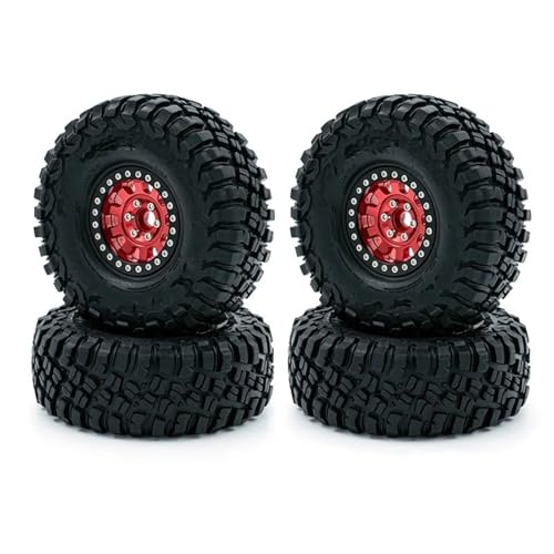 Pneus en caoutchouc RC 1.9 pouces avec jante de mise à niveau pour châssis TRX4 et Axial SCX10 III