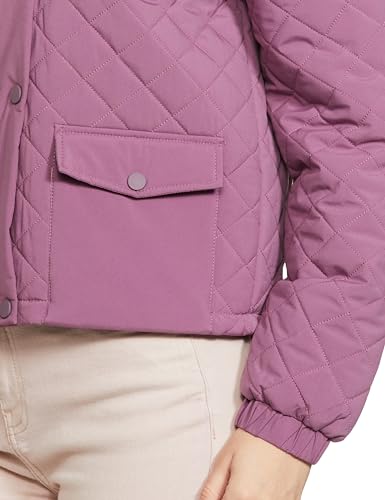 Image of Qube By Fort Collins Polyester, Standard Length Women's Lightweight Quilted Bomber Jacket Stylish, Packable, And Air-Resistant Outerwear For Winter