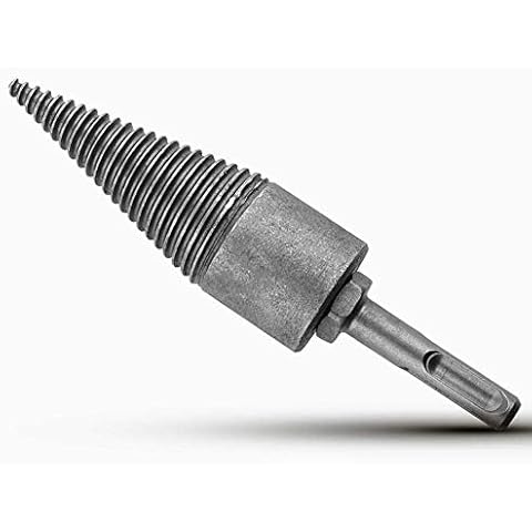 Firewood Log Splitter Drill Bit, Wood Splitter Drill Bits,Heavy Duty Drill Screw Cone Driver for Hand Drill Stick (Round Shank) Cover