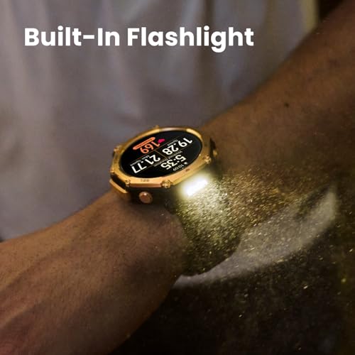Amazfit T-Rex 3 Pro Outdoor Smart Watch 48mm Sapphire AMOLED Display, Ti Bezel, Dual Band GPS, Offline Maps, 25 Days Battery, Built-in Flashlight, 10 ATM, 180+ Sports Mode for Android & iPhone, Black by Amazfit - Image 5