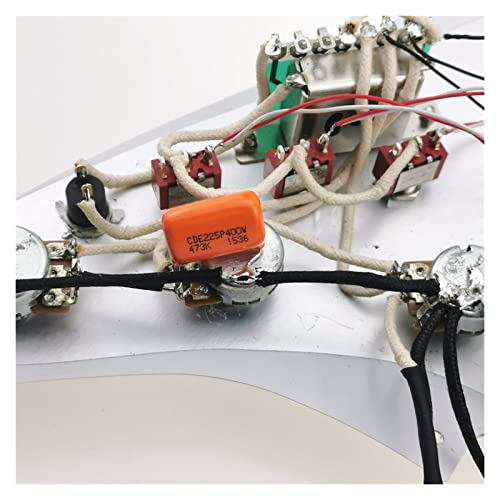 Guitare Humbucker Stratocas Type de 7-Way Convertisseur de tir à Push-Push-Push-Push Multifonctionnel Pickguard Guitare… - Les Beatles, Paul McCartney, John Lennon, RIngo Starr, George Harrison Guitare Humbucker Stratocas Type de 7-Way Convertisseur de tir à Push-Push-Push-Push Multifonctionnel Pickguard Guitare… – Image 7