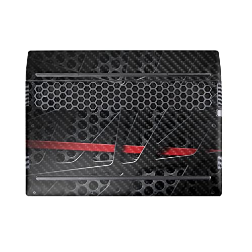 Image of MightySkins Carbon Fiber Skin Compatible with Alienware M17 R5 (2022) Full Wrap Kit - Tech Web | Protective, Durable Textured Carbon Fiber Finish | Easy to Apply & Change Styles | Made in The USA