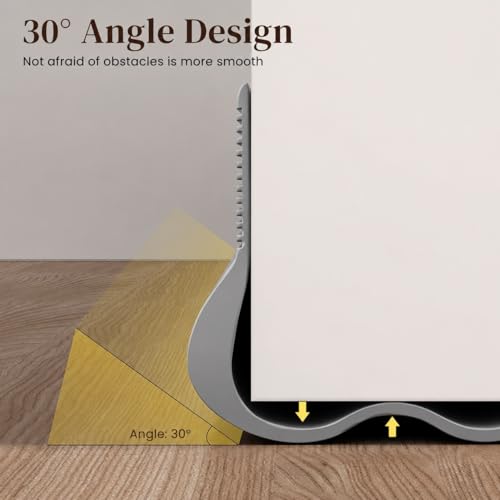 Image of Gap Filler for Door Bottom Seal Strip - Sound-Proof, Reduce Noise, Energy Saving Door Stopper for Reduce Door Dust, Insects Protector (Grey)