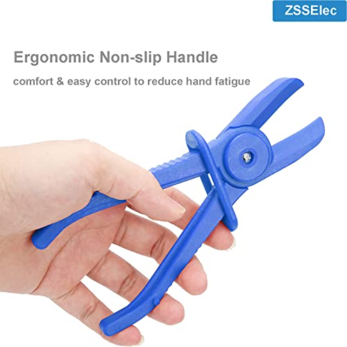3 Pack Hose Pinch Off Pliers Set,Plastic Fuel Line Clamp Pliers Kit For Flexible Hoses, Gas Lines, Radiator, Brake,Automotive Coolant Hose Spring Clamps Tool (3Pcs - Straight) #TOP2