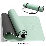 CAMBIVO Yoga Mat for Women Men, 6/8mm Thick Exercise Mat for Home Gym, Non Slip Workout Mat for Pilates, Sit-Ups, Stretching, Gymnastics, Meditation, Eco Friendly TPE