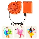 KOOY Small Inflatable Costumes Fan Replacement, Mini Replacement Fan Battery Pack for Inflatable Costume Blow up Blower USB Potable Fans for Dinosaur Inflatables Costume Chicken Orange