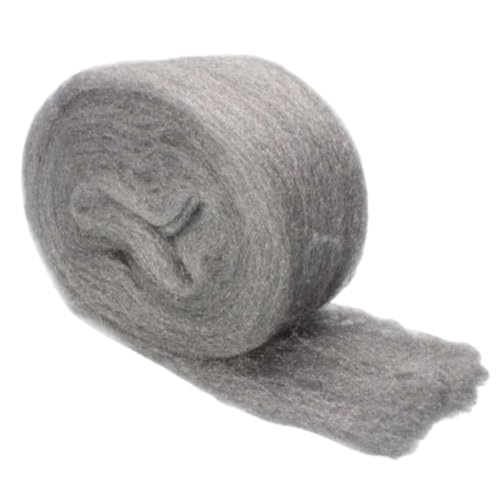 Image of Amazon Steel Wool Roll 4 Inch x 10 Feet | Heavy-Duty Grade for Cleaning, Polishing, Rodent Blocking, and DIY Repairs | Flexible, Multipurpose Metal Mesh for Home & Industrial Use