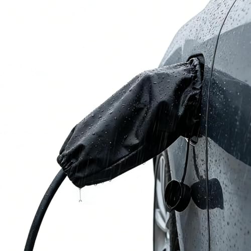 ANKROYU EV Charger Port Cover, Waterproof Outdoor Electric Car Charging Port Cover, Sun Dust Protection Electric Vehicle Charging Port Cover, Magnetic Adhesion for Steel-Bodied Vehicles