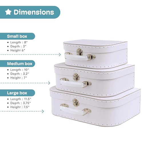 Charming Vintage Storage: Jewelkeeper Paperboard Suitcases Review