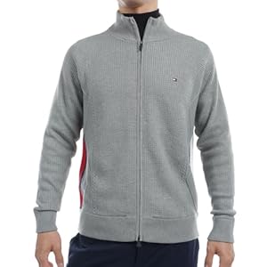 [トミー ヒルフィガー ゴルフ] セーター TOMMY HILFIGER GOLF(トミーヒルフィガー ゴルフ) ケーブル フルジップセーター THMA479 メンズ