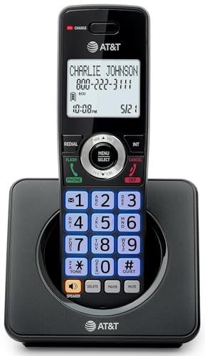 AT&T Landline Home Phone with Call Blocker, Caller ID/Call Waiting, Full-Duplex Handset Speakerphone, Backlit Keypad & Display, Rechargeable Battery, ECO Mode, DECT 6.0: GL2101-11