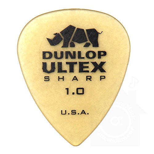 Jim Dunlop Ultex Standard Pick 12枚セット 1.00mm アルテックス シャープ ピック & Musent Custom Players Pick 付き | 433B100-ULT-12P