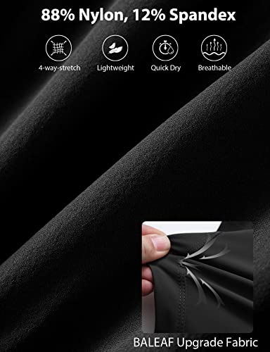 baleaf Women's 3" Workout Shorts High Waisted Athletic Running Shorts with Liner Sports Lightweight Quick Dry4