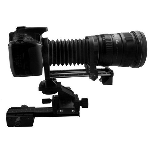 Bras d'objectif macro Fotga et rail 4 voies pour appareil photo reflex Nikon F