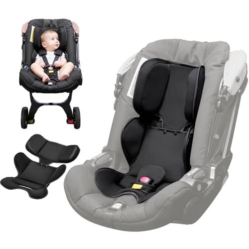 CoiiJoii Thicken Infant Car Seat Insert for Doona, Graco, Chicco, Evenflo, Safety 1st, Soft & Breathable Mesh Fabric, Head and Body Support Cushion for Car Seat.