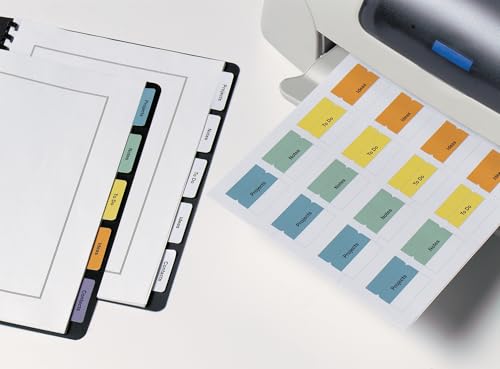 Onglets en plastique imprimables Avery adhésifs amovibles pour indexation de document