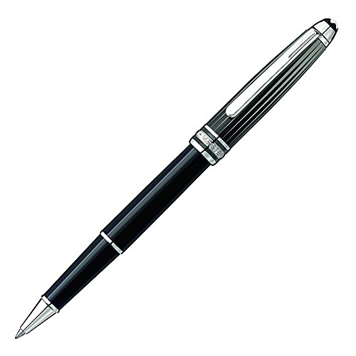 Image of Montblanc Solitaire Meisterstuck Doue Black and White Rollerball Pen 101405