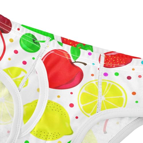 ODAWA Colorful Fruits Soft Boys Cotton Underwear Tagless 2T Boys Underwear Briefs4
