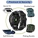 26mm Watch Band for Garmin Fenix 7X/Fenix 6X/Fenix/5X/Fenix 3/Fenix 3 HR, Soft Silicone Band Strap Wristband with Quick Fit for Garmin Smart Watch (Black)