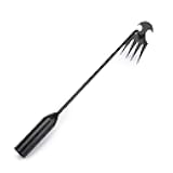 Weed Puller Tool, Weeding Artifact Uprooting Weeding Tool, Garden Weeder Tool 4 Teeth Manganese Steel Forged, Weed Master Weeding Tool, Weed Removal Tool for Vegetable Backyard Farm (Black-50cm)