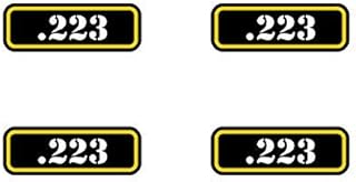 (4X) .223 Ammo Can Sticker Set Decal Molon Labe Bullet 223 Type 2 Vinyl Made in USA