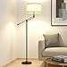 Brightech Ava Mid-Century Modern Standing Lamp - Height-Adjustable LED Floor Lamp for Living Rooms, Bedrooms & Offices