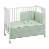 Jgo 2 Pcs.Colcha I-V. Cuna 60 Be Moon Verde 60x120 cm