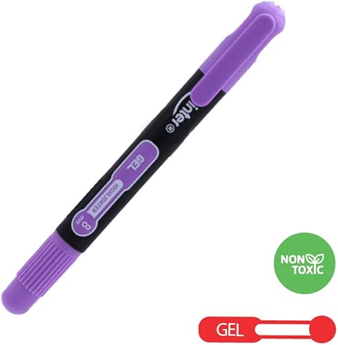 Miniatura 7 de Pointer Resaltadores de gel  Juego de 8 colores  Sin sangrado, sin ácidos, diseño retráctil  Suministros escolares y de oficina para notas, diarios