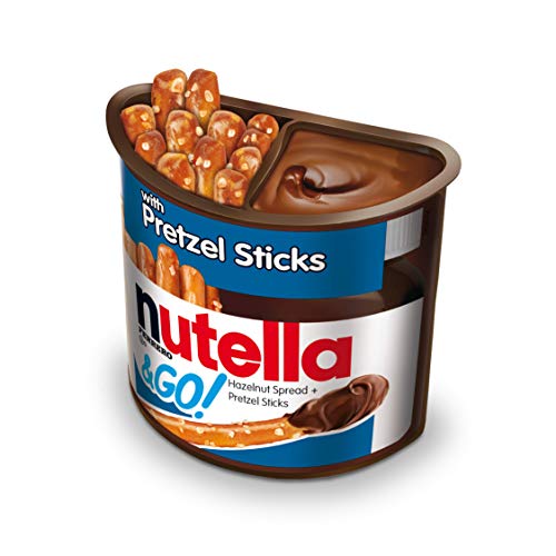 Nutella & GO! Bulk 12 Pack Hazelnut Spread with Pretzels and Breadsticks