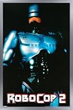 RoboCop 2 (1990) - One Sheet Wall Poster, 22.4L" x 14.7W", Silver Framed Version