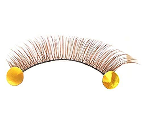 JiaHao 50 pares de pestañas postizas largas y atractivas de color marrón Cover