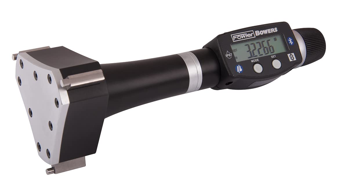 FowlerFowler 54-367-032-BT XTD3 Digital 3-Point Holemike Head with 5"-6"/125-150mm Measuring Range