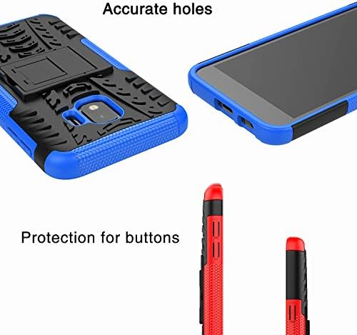 Yiakeng Samsung Galaxy J2 Core Case, Samsung J2 Shine,Galaxy j2 Dash,Samsung j2 Pure Case, Dual Layer Shockproof Slim Protective with Kickstand Phone Cases Cover Samsung Galaxy J2 Core (Blue)