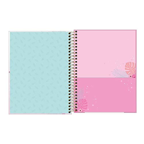 Caderno Espiral Colegial 10 Matérias com 160 Folhas Capa Dura - Aloha Tilibra