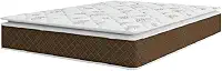Colchão Casal Molas Ensacadas Pillow Top Martino 138x188x25cm Marrom/branco Umaflex - Suporta até 120kg por Pessoa