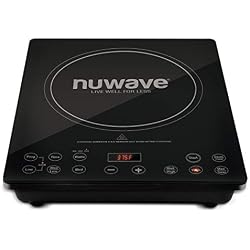 Nuwave Pro Chef Induction Cooktop, Commercial-Grade Portable Burner | Powerful 1800W, Large 8” Heating Coil, 94 Temp Settings 100°F - 575°F in 5°F, Shatter-Proof Ceramic Glass Surface