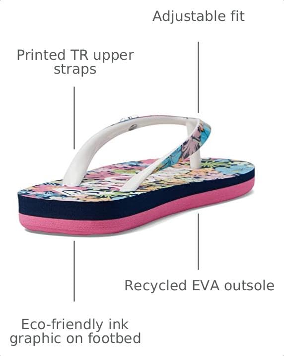 Image of Roxy Girl's Pebbles Flip Flop Sandals