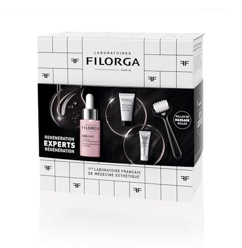 FILORGA Regeneration Experts Set (NCEF-Shot Serum 15ml + Time filler 5XP Cream 15ml + NCEF-Night Mask 7ml + Massage Roller)