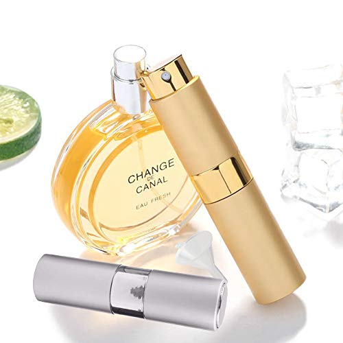 Flacon Vaporisateur à Parfum 15ml Vide Réutilisable Métallique Mini Bouteille de Parfum pour Voyage Couleurs Aléatoire (2pcs) - Image 8