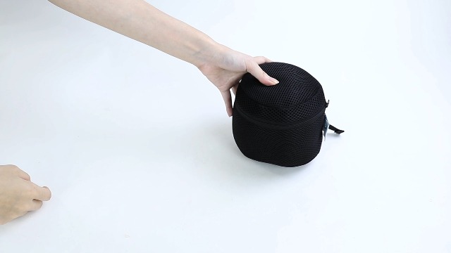 Almohada de viaje de espuma viscoelástica azul miniatura 7