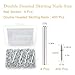 400 Pcs Double Headed Skirting Nails With 4 Pcs Fixing Sleeve Tools - Invisible Seamless Installation Kit For Baseboards, Trim & Interior Decoration​