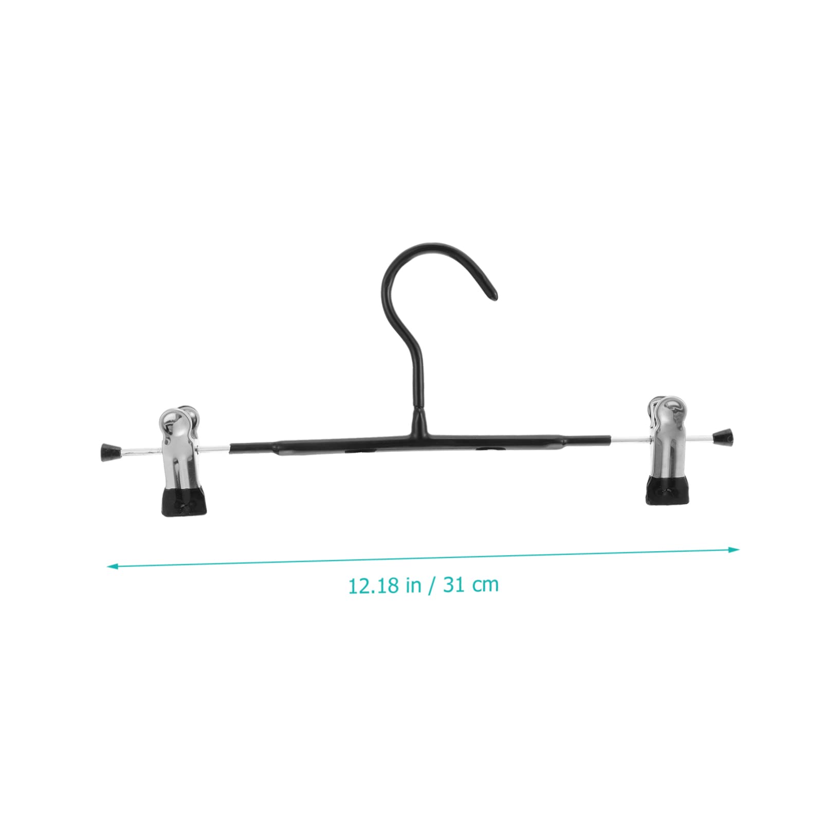 Alipis 10pcs Wardrobe Rack Clips Iron Hangers for Shorts Space-Saving Hangers Skirt Clip for Clothing