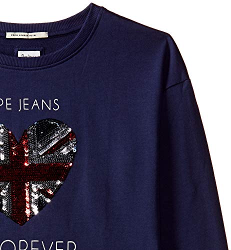 Image of Pepe Jeans Girls Cotton Round Neck Sweatshirt