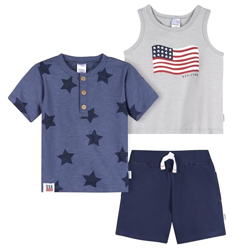 Image of Gerber Baby Boys' Toddler Boys' Shirt and Shorts Set